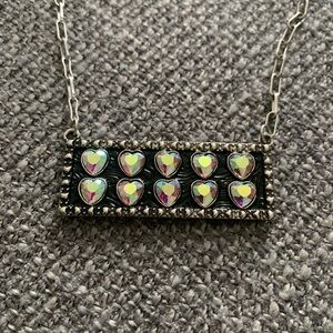 Heart Pendant Necklace with Silver Chain